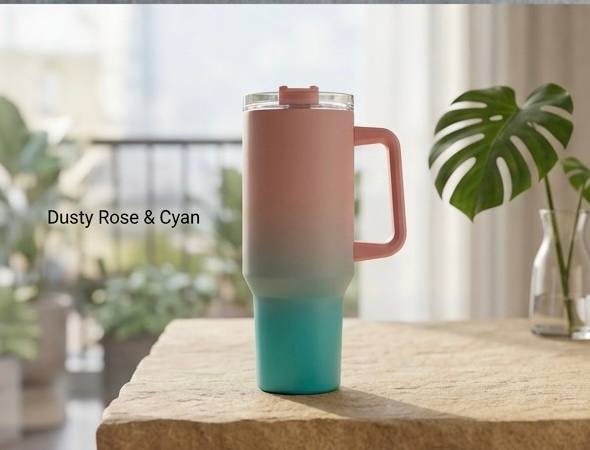 ZOPZY 1200ML Stainless Steel Tumbler with Handle & Straw | 12Hr Cold & 6Hr Hot Insulated Leakproof Travel Mug
